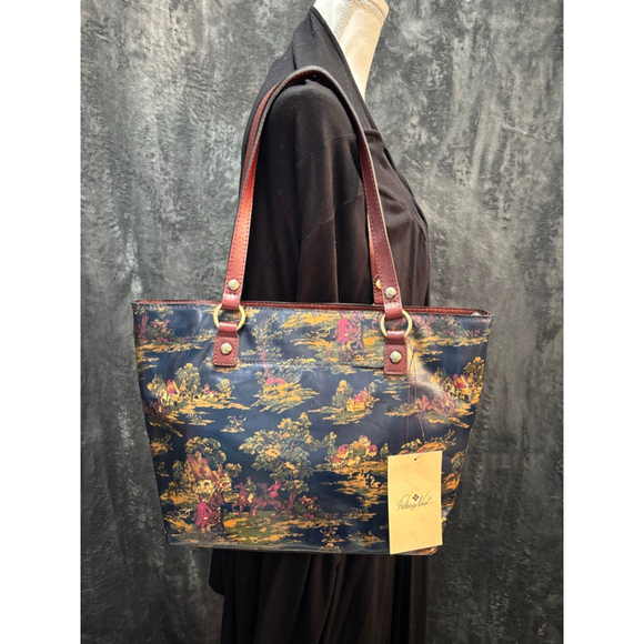 Patricia Nash Handbags - NWT Patricia Nash Kent Countryside Alessandro Genuine Leather/Faux Suede Tote